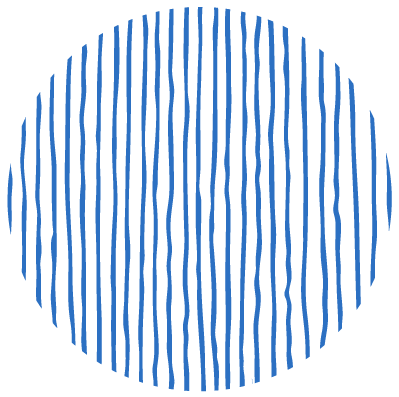 Blue striped circle